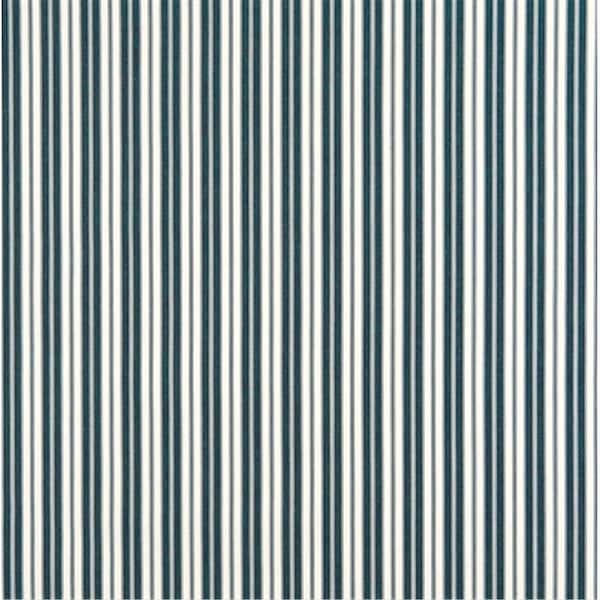 Finefabrics 54 in. Wide Navy, Ticking Striped Indoor and Outdoor Marine Scotchgard Upholstery Fabric FI59947 - main